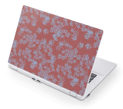 Airy Blue Floral Acer Chromebook Skin
